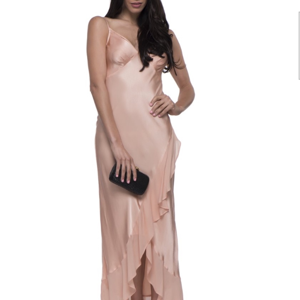 Ghost London Daniella Slip Dress - Sand Pink Rose